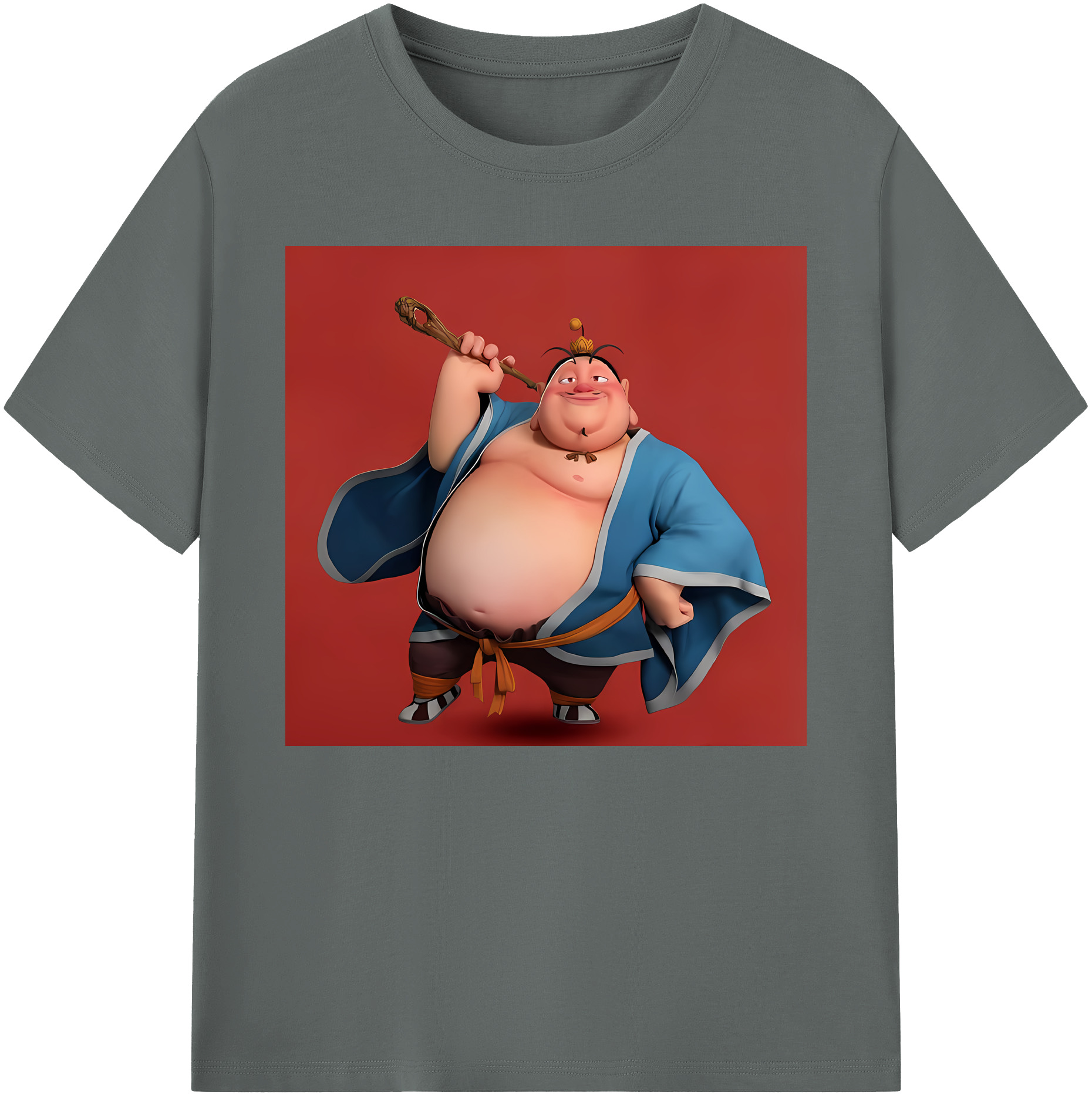 （画像用） Ne Zha 2 ナタ 魔童の大暴れ 綿100％ メンズ半袖Tシャツ｜肌触りやわらか＆通気性